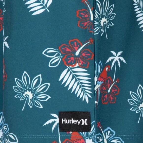 NWT Boys Hurley Punta Rocas Boardshorts XL 20 MSRP $38 Armoured Navy - Picture 7 of 11